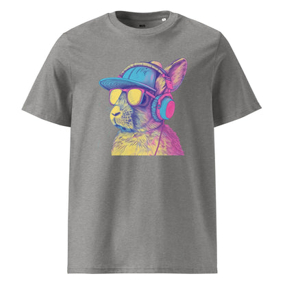 Print 'Bunny Jam' Organic Cotton T-shirt Heather Grey MILTTI