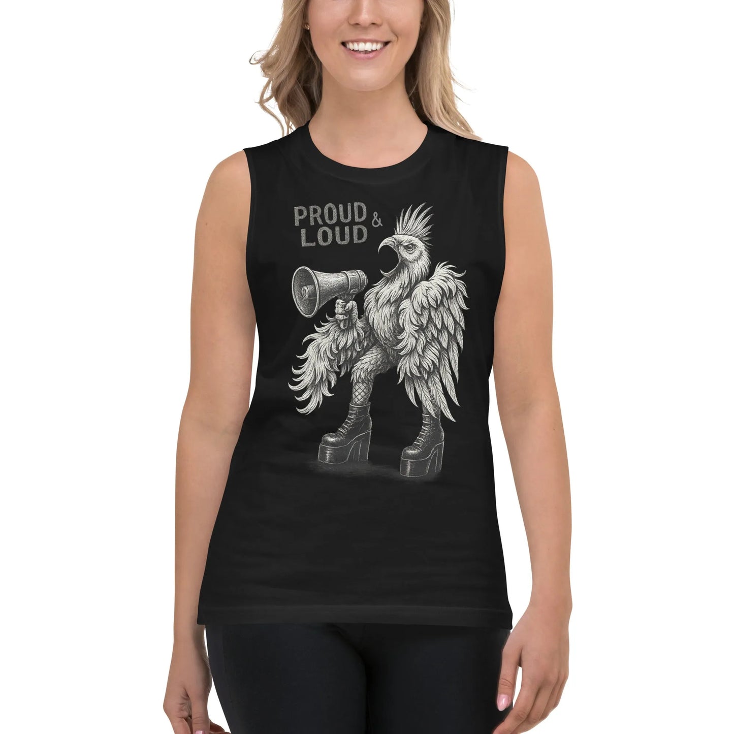 Print 'Rebel Bird' Muscle Shirt MILTTI