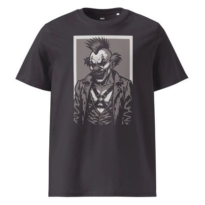 Print 'Rebellious-Clown' Organic T-shirt Anthracite MILTTI