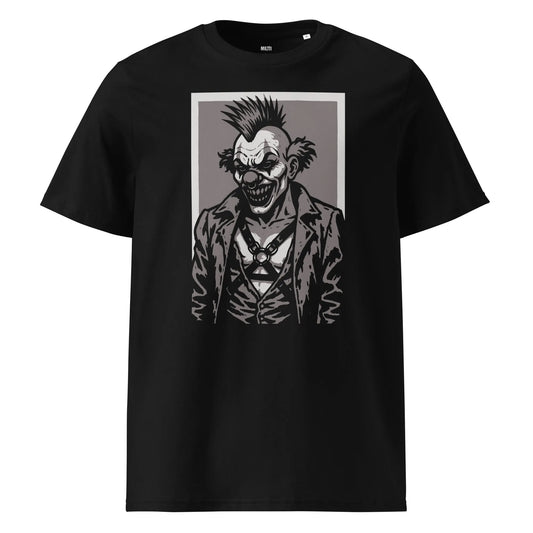 Print 'Rebellious-Clown' Organic T-shirt Black MILTTI