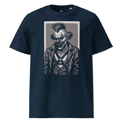 Print 'Rebellious-Clown' Organic T-shirt French Navy MILTTI