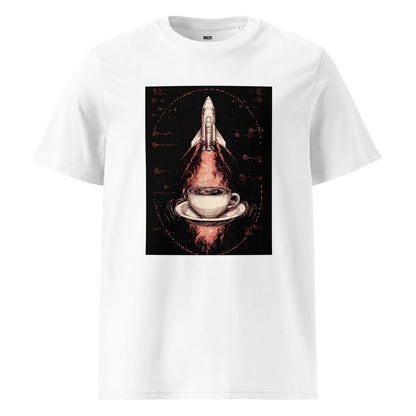 Print 'Rocket Fuel' Organic Cotton T-shirt White MILTTI