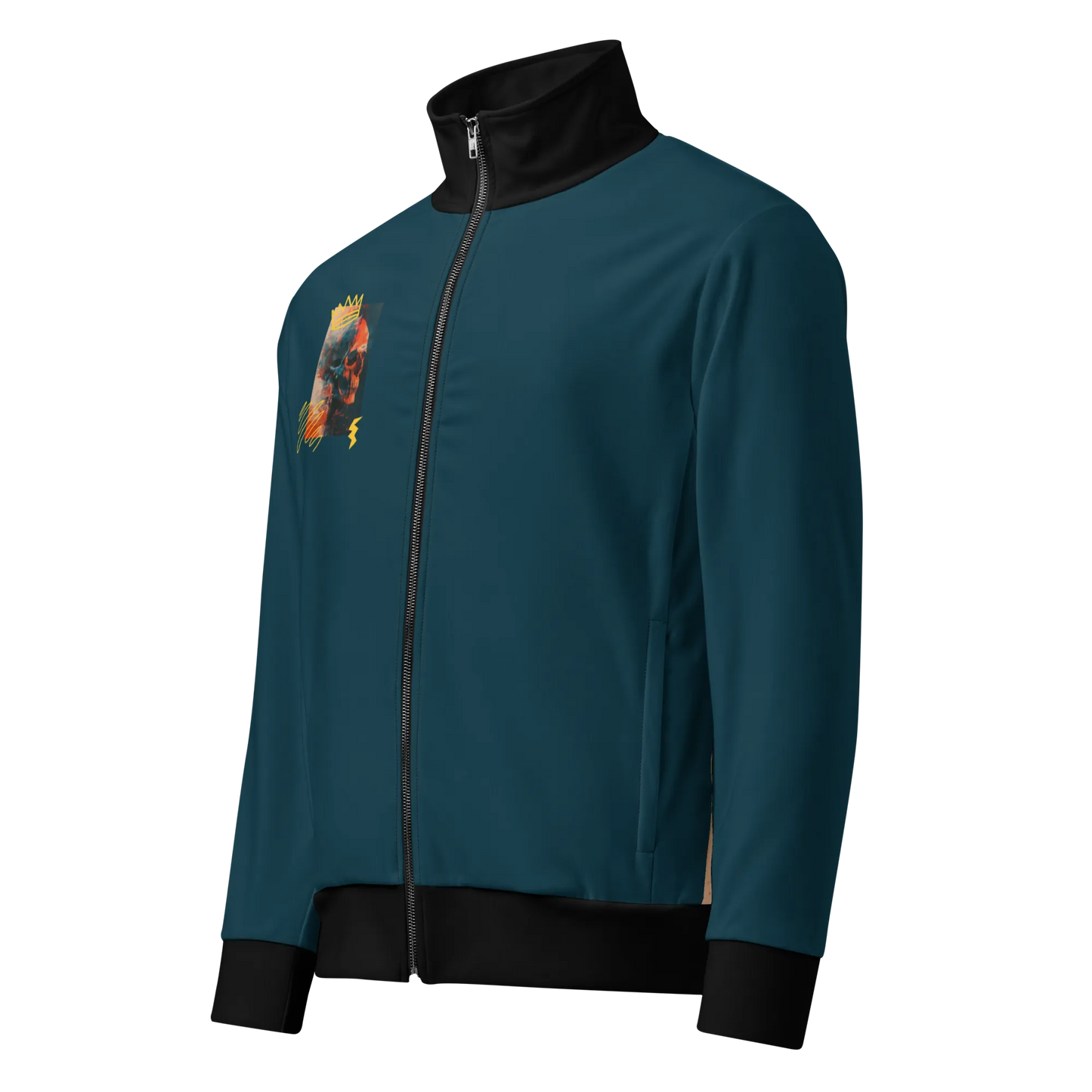 Print 'Skull Burn' Track Jacket MILTTI