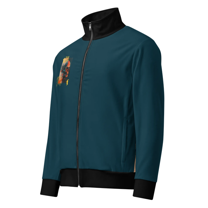 Print 'Skull Burn' Track Jacket MILTTI