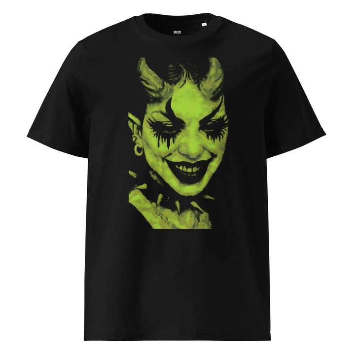 Print 'Sapphic Demon' Organic Tee Black MILTTI