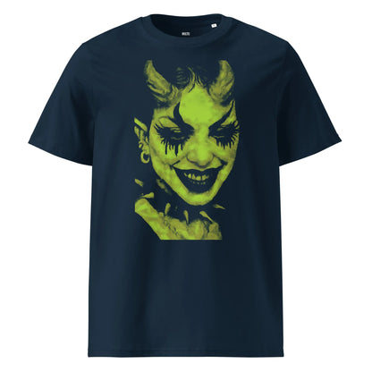 Print 'Sapphic Demon' Organic Tee French Navy MILTTI