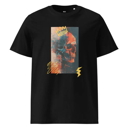 Print 'Skull Burn' Organic Cotton T-shirt Black MILTTI