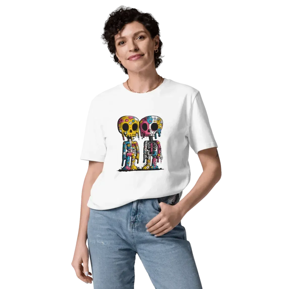 Print 'Skull Drip' Organic Cotton T-shirt MILTTI