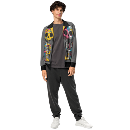 Print 'Skull Drip' Track Jacket MILTTI