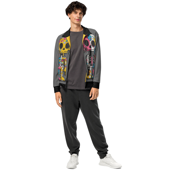 Print 'Skull Drip' Track Jacket MILTTI