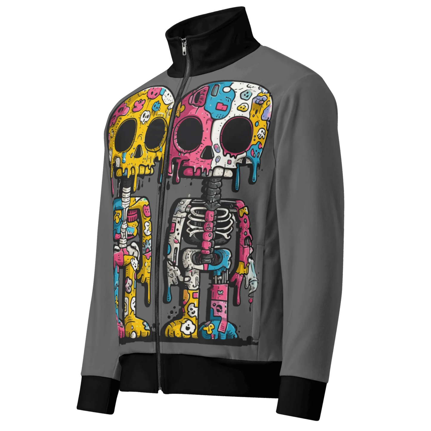 Print 'Skull Drip' Track Jacket MILTTI