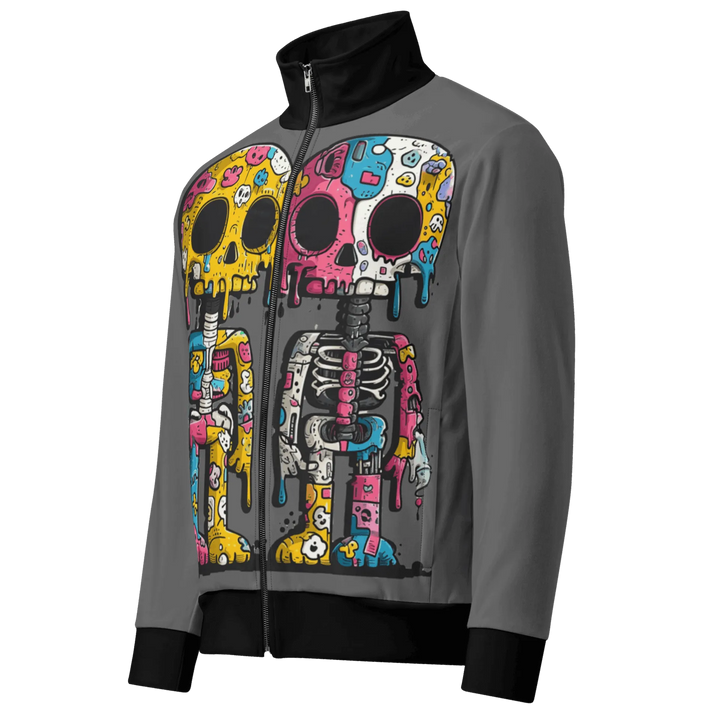 Print 'Skull Drip' Track Jacket MILTTI