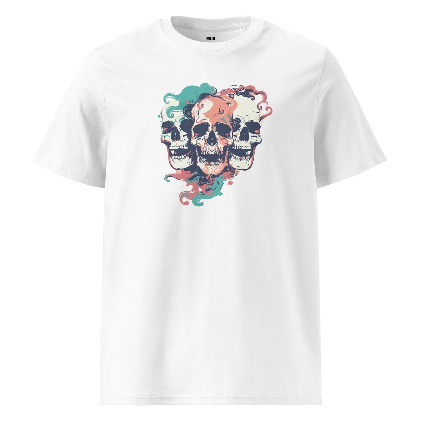 Print 'Skull Squad' Organic Cotton T-shirt White MILTTI