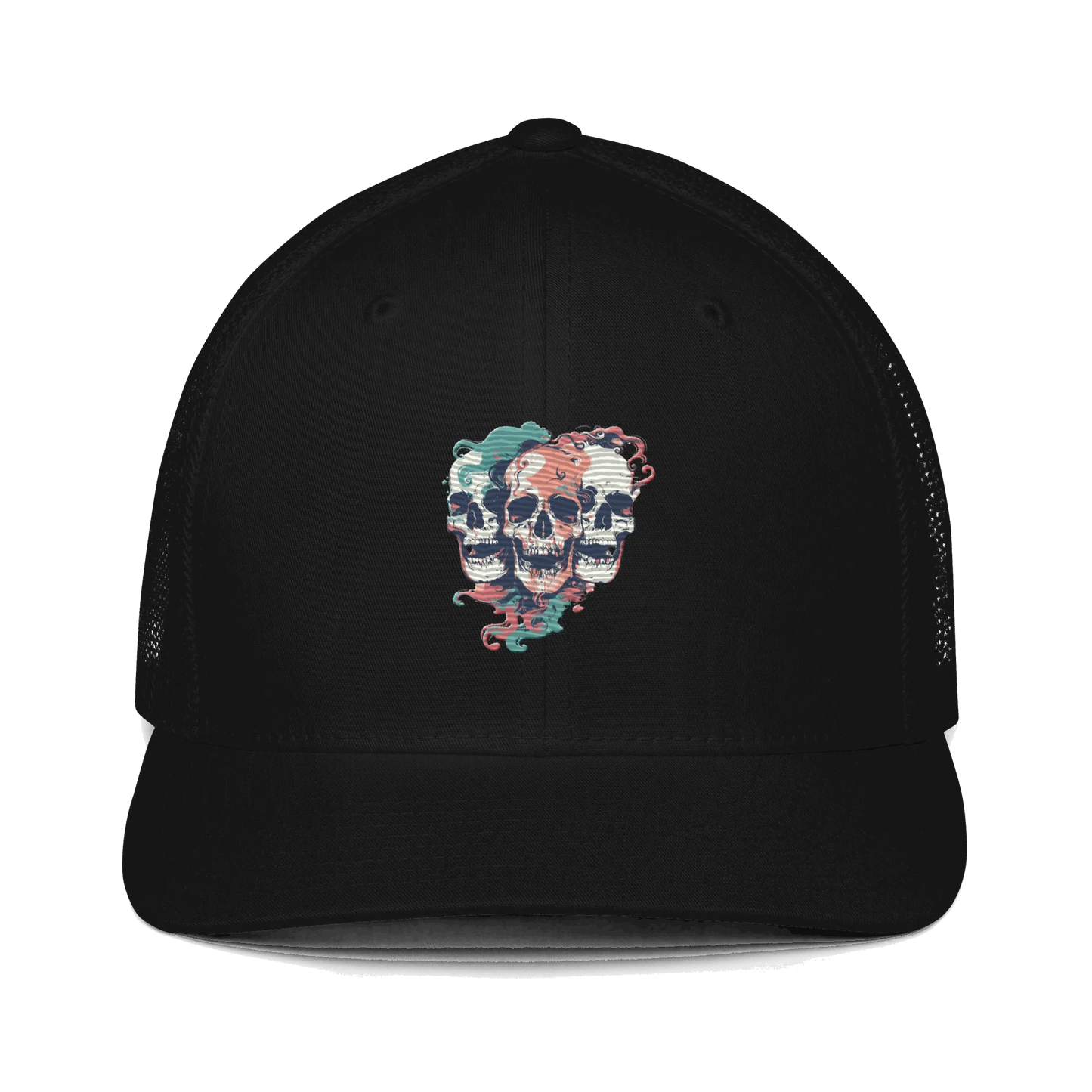 Print 'Skull Squad' Trucker Cap Black MILTTI