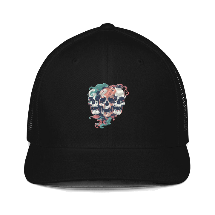 Print 'Skull Squad' Trucker Cap Black MILTTI