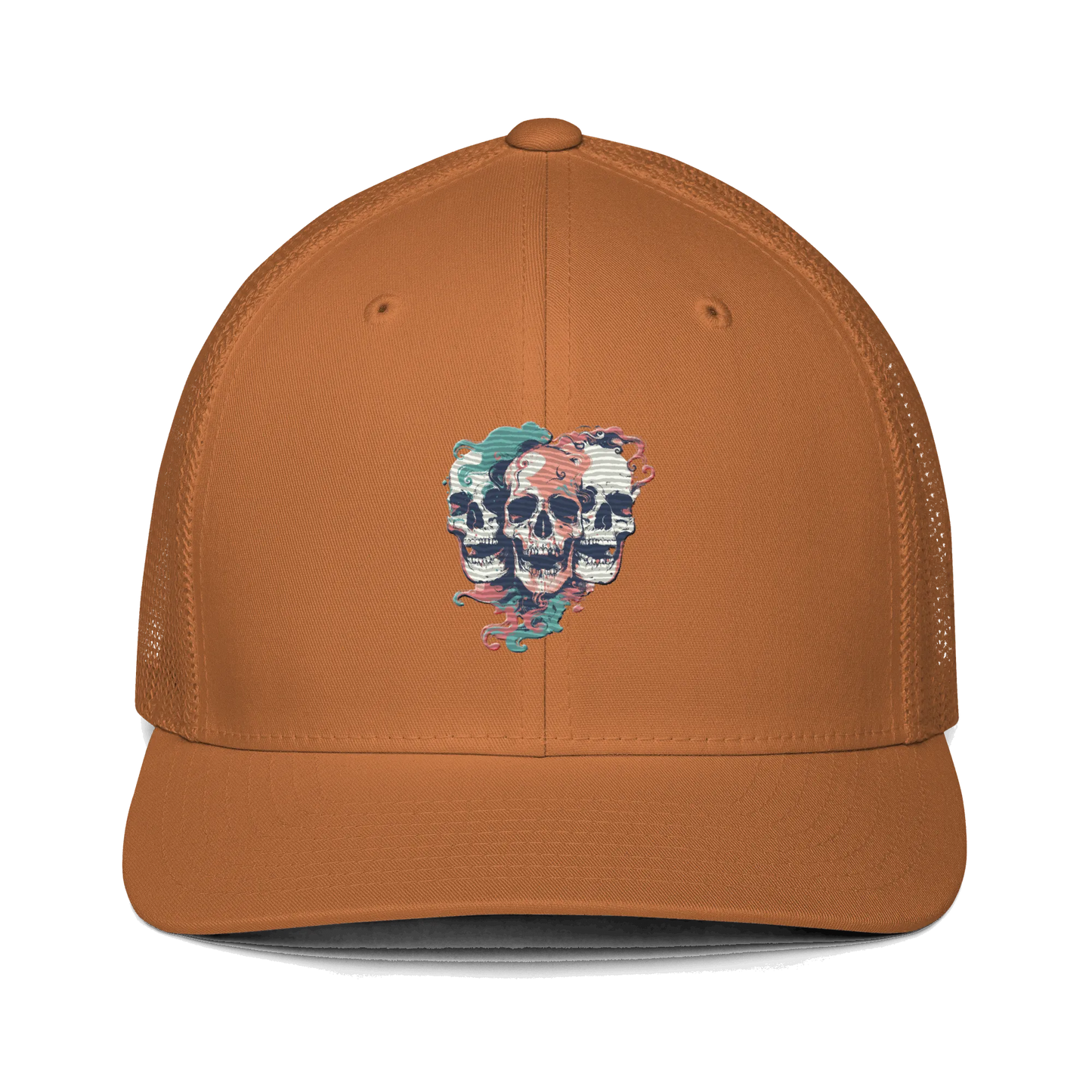 Print 'Skull Squad' Trucker Cap Caramel MILTTI