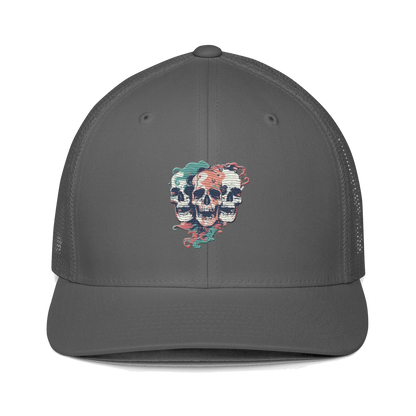 Print 'Skull Squad' Trucker Cap Charcoal MILTTI