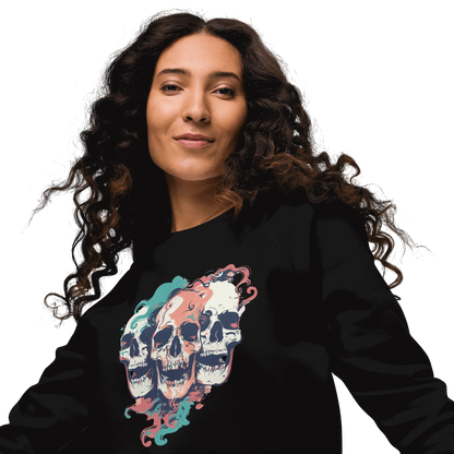 Print 'Skull Squad' Organic Raglan Sweatshirt MILTTI