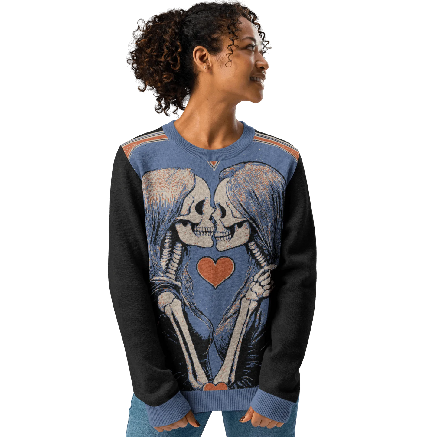 Print 'Skullmates' Knitted Sweater MILTTI