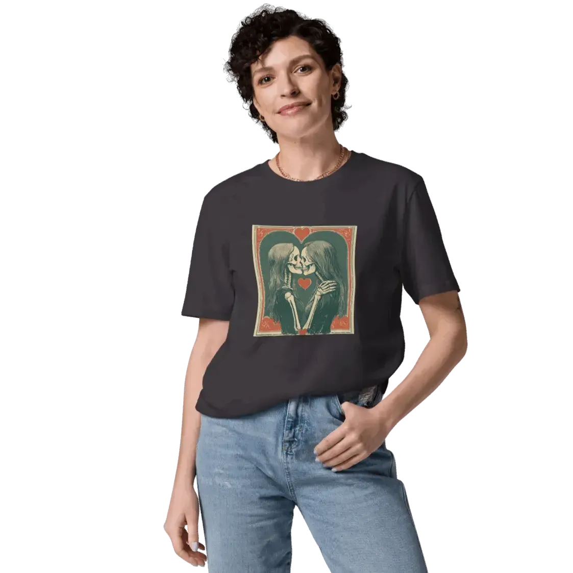 Print 'Skullmates' Organic Cotton T-shirt MILTTI