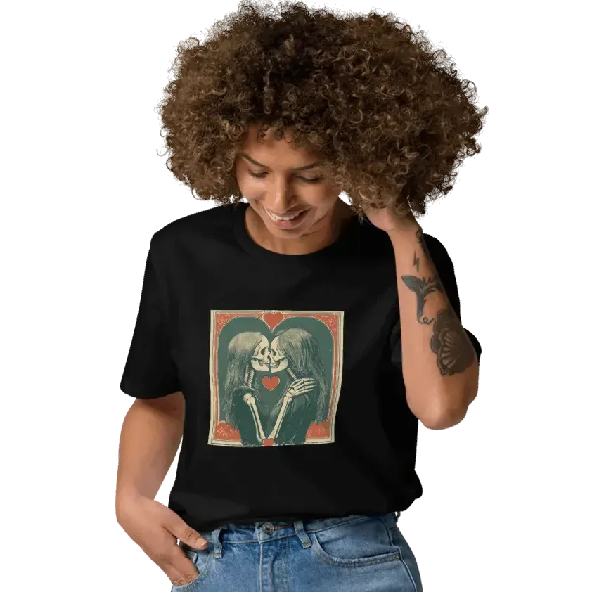 Print 'Skullmates' Organic Cotton T-shirt MILTTI