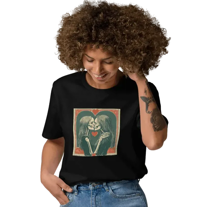 Print 'Skullmates' Organic Cotton T-shirt MILTTI