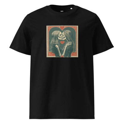 Print 'Skullmates' Organic Cotton T-shirt Black MILTTI