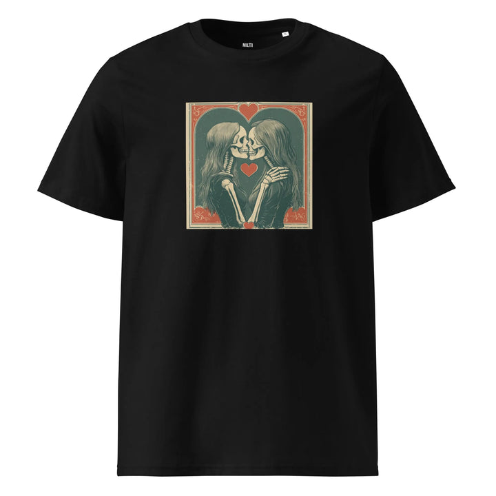 Print 'Skullmates' Organic Cotton T-shirt Black MILTTI