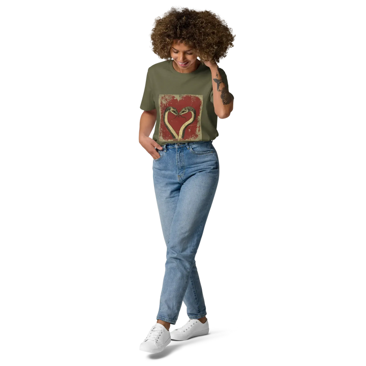 Print 'Snake Heart' Organic Cotton T-shirt MILTTI