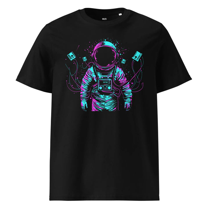Print 'Space Trippin' Organic T-shirt Black MILTTI