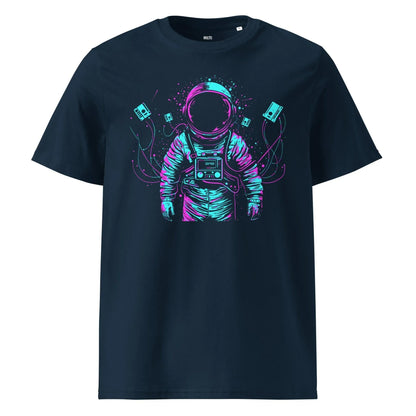 Print 'Space Trippin' Organic T-shirt French Navy MILTTI