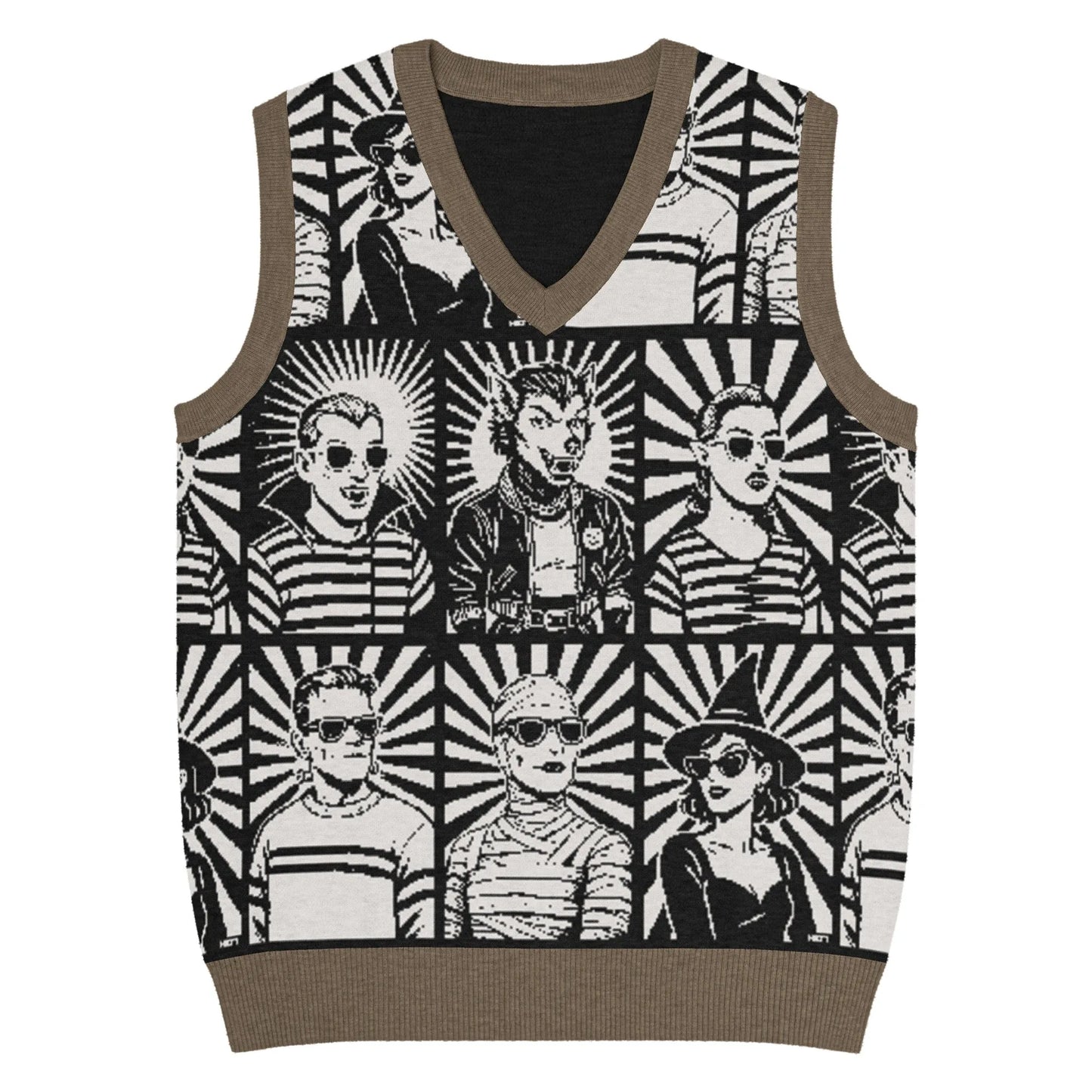 Print 'Spooky Pride' Knit Vest XS MILTTI