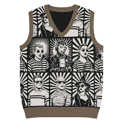 Print 'Spooky Pride' Knit Vest XS MILTTI