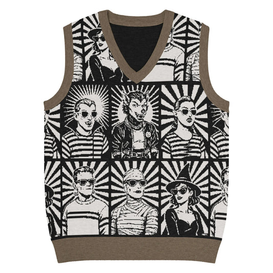 Print 'Spooky Pride' Knit Vest XS MILTTI