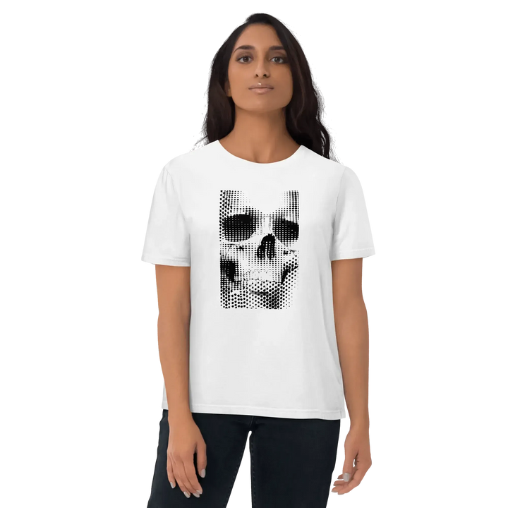 Print 'Static Skull' Organic Cotton T-shirt MILTTI