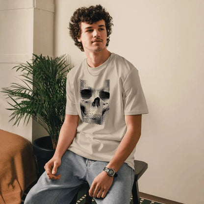 Print 'Static Skull' Organic Cotton T-shirt MILTTI