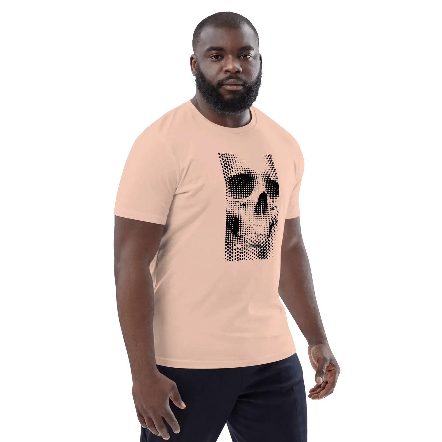 Print 'Static Skull' Organic Cotton T-shirt MILTTI