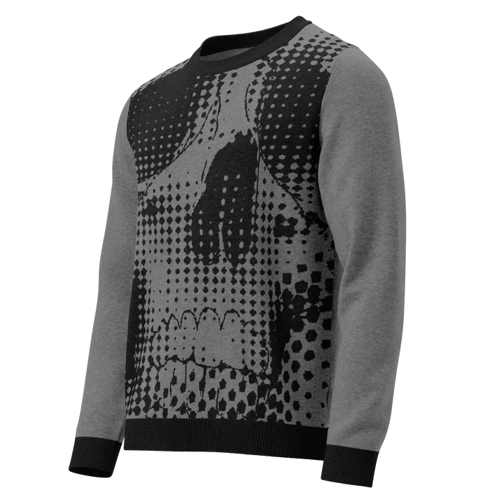 Print 'Static Skull' Knitted Sweater MILTTI