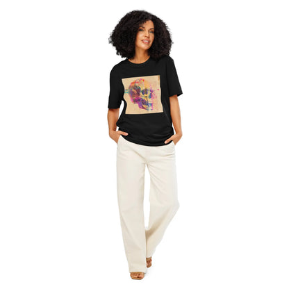 Print 'Techno Bones' Organic Ribbed Neck T-shirt MILTTI