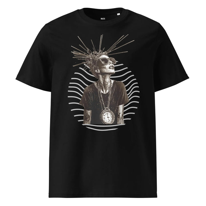 Print 'Timeless Rebel' Organic Cotton T-shirt Black MILTTI