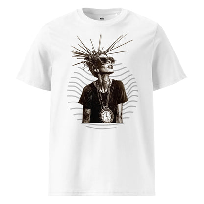 Print 'Timeless Rebel' Organic Cotton T-shirt White MILTTI