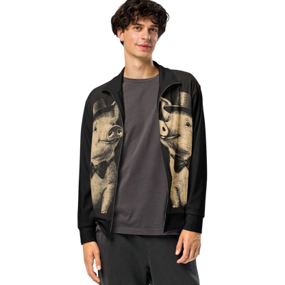 Print 'Pig Couple' Track Jacket MILTTI