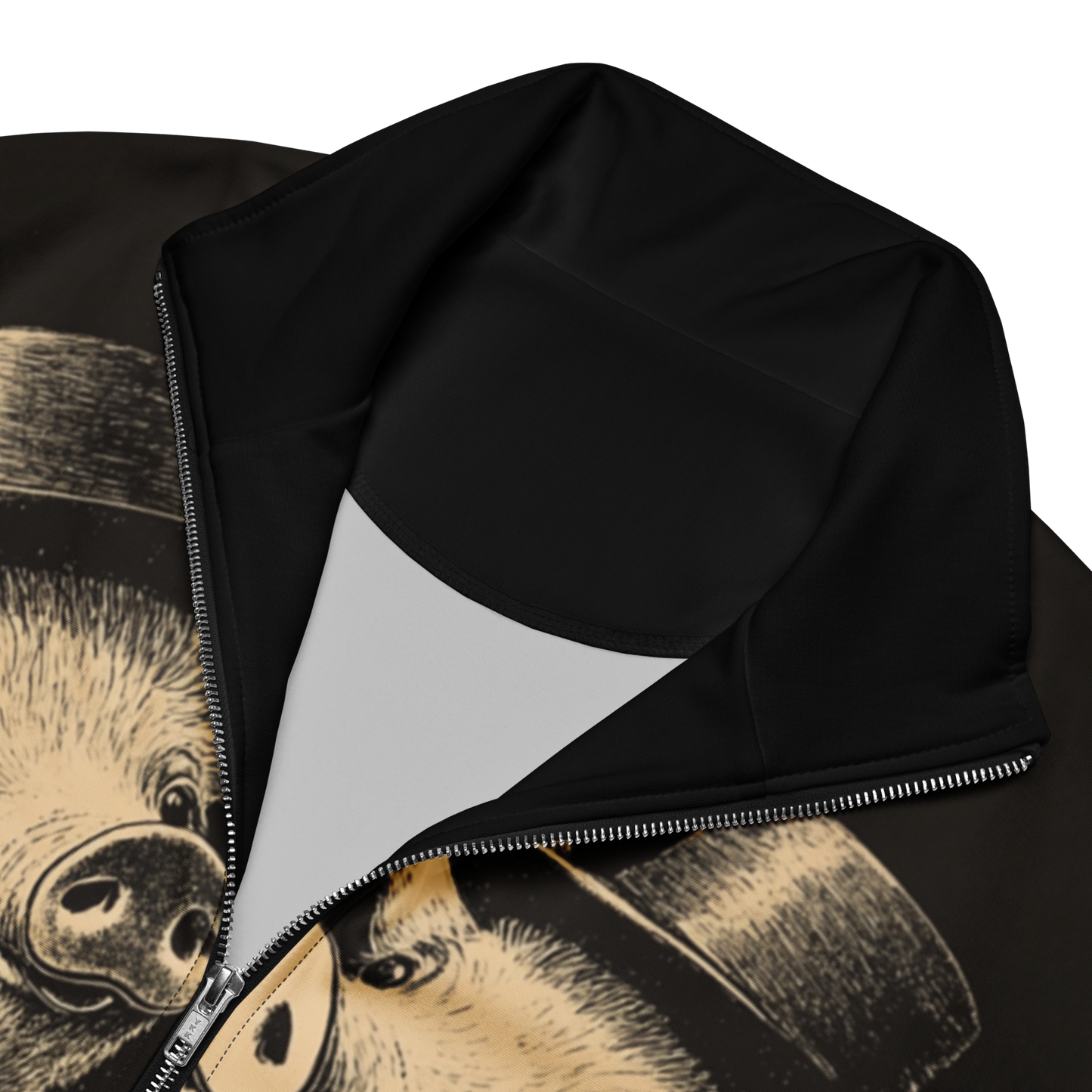 Print 'Pig Couple' Track Jacket MILTTI