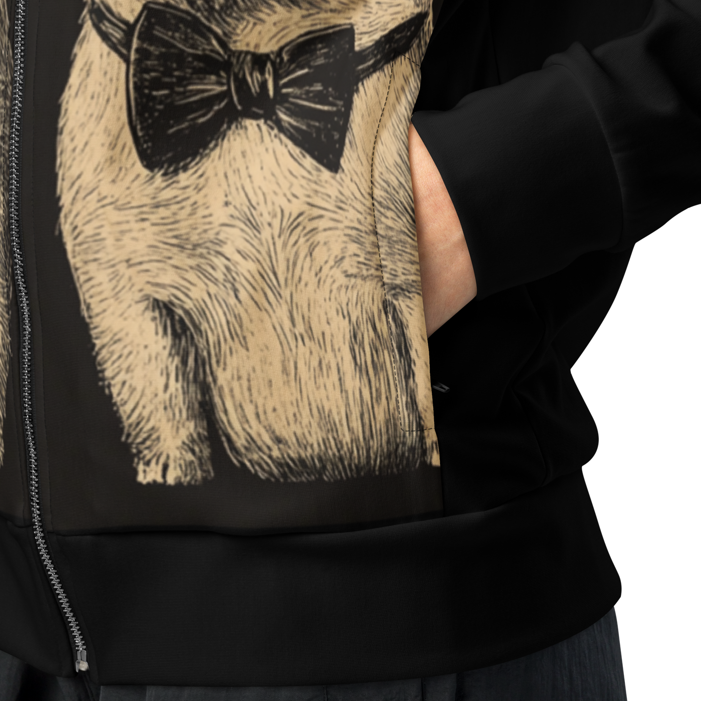 Print 'Pig Couple' Track Jacket MILTTI