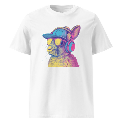 Print 'Bunny Jam' Organic Cotton T-shirt White MILTTI