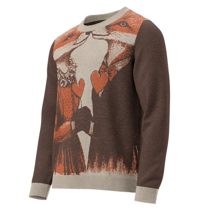 Print 'Fox Couple' Knitted Sweater MILTTI