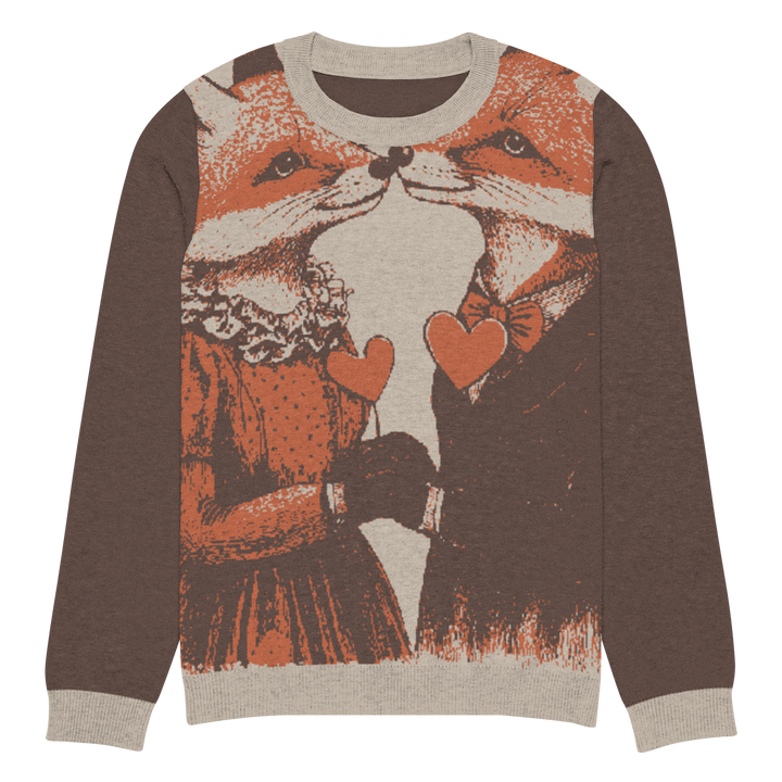 Print 'Fox Couple' Knitted Sweater MILTTI