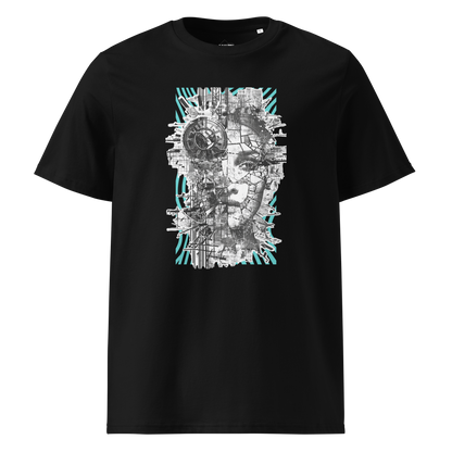 Print 'Digital Diva' Organic Cotton T-shirt Black MILTTI