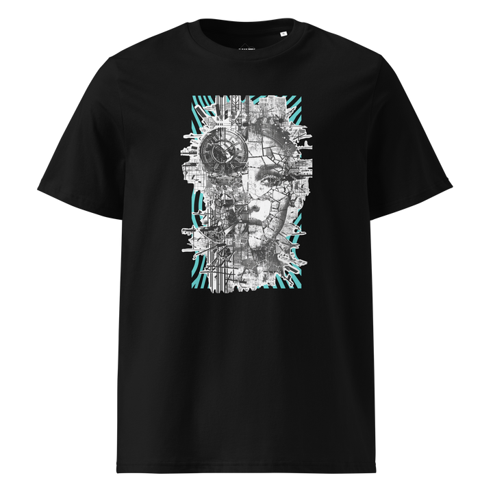 Print 'Digital Diva' Organic Cotton T-shirt Black MILTTI