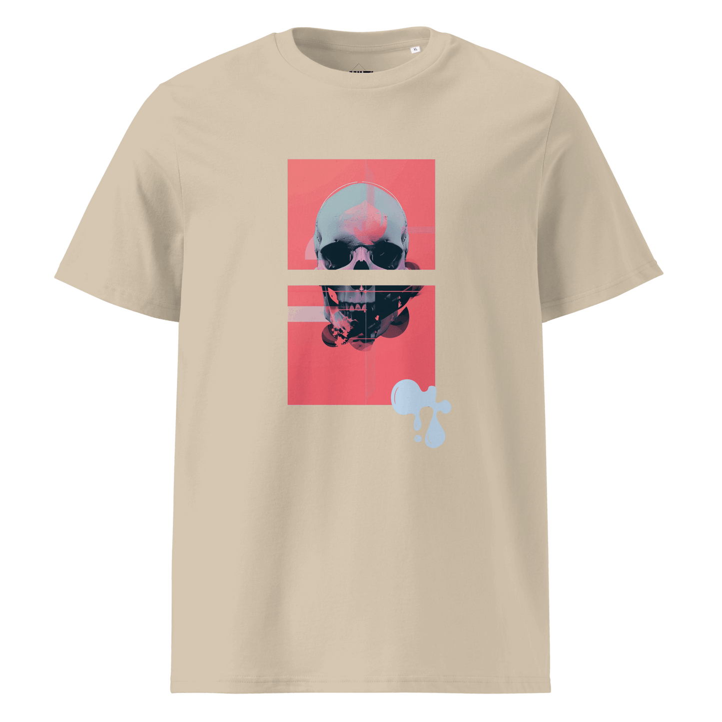 Print 'Neon Afterlife' Organic Cotton T-shirt Desert Dust MILTTI
